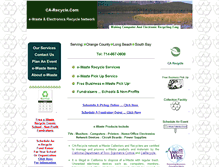 Tablet Screenshot of ca-recycle.com